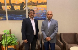 State Minister of Foreign Affairs Ahmed Khaleel (L) is leading the Maldivian delegation who will participate in the Bilateral Political Consultations Session in Egypt on December 19, 2019. PHOTO/FOREIGN MINISTRY