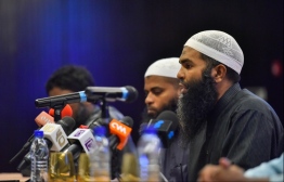 The press conference recently held by Makthaba Salafiyyah. PHOTO: MIHAARU