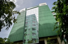 The Ministry of Finance headquarters in the City of Male'.