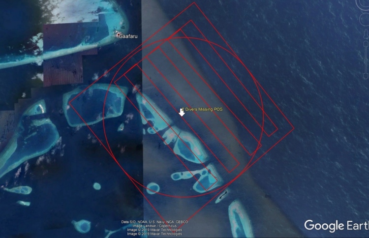 ގެއްލުނު ދެ ޑައިވަރުން ކަނޑުމަތިން ފެނިއްޖެ