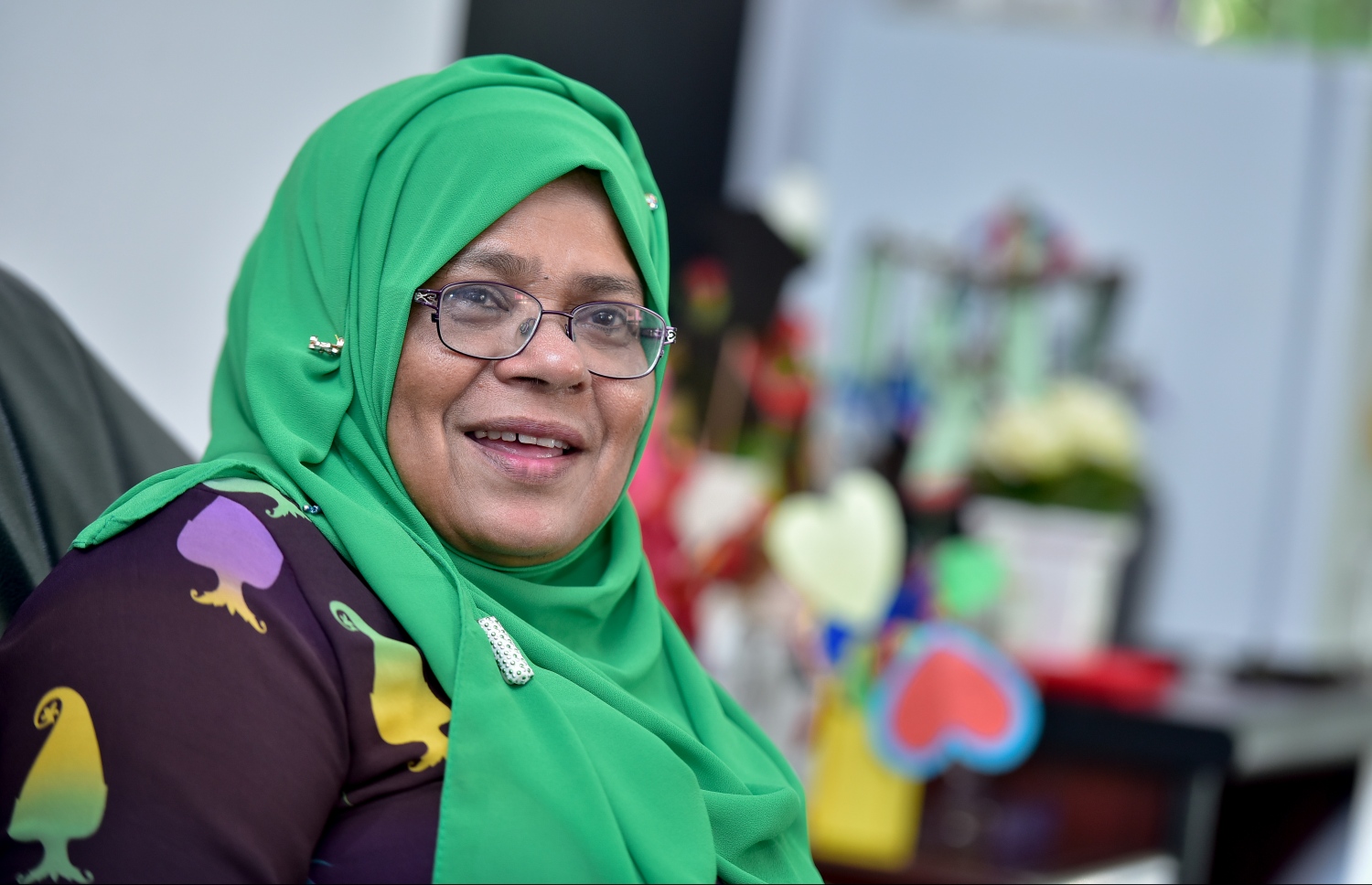 މަޖީދިއްޔާ ސްކޫލުގެ ޕްރިންސިޕަލް އައިޝަތު މުހައްމަދު ސޯލިހު "މިހާރު" އަށް އިންޓަވިއުދެއްވަނީ.- ފޮޓޯ: ނިޝާން އަލީ/ މިހާރު