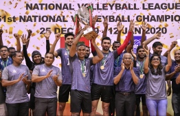 MNDF Club wins the National Volleyball Championship 2020. PHOTO/MIHAARU