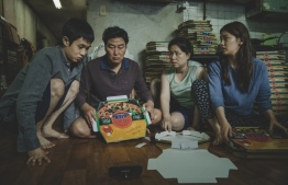 “Parasite’s” hustling Kim family, from left: Choi Woo Shik, Song Kang Ho, Lee Jung Eun and Park So Dam. PHOTO: NEON/CJ ENTERTAINMENT