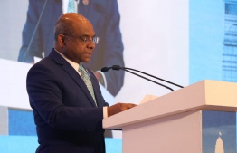 Minister of Foreign Affairs Abdulla Shahid delivered a keynote address on climate change at the Raisina Dialogue 2020 on January 15. PHOTO/FOREIGN MINISTRY