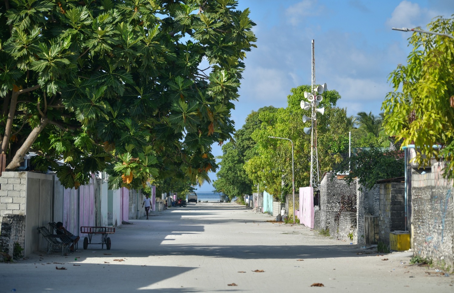 ރަށެއްގެ މަގުމަތި: ދެ އަހަރު ނުފުރޭ ކުއްޖާ އަށް ލިބުނު އަނިޔާތަކާ ގުޅިގެން އަންނަނީ ފަރުވާދެމުން. --ފޮޓޯ: ނިޝާން އަލީ/މިހާރު