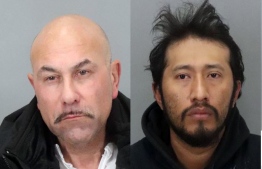 These booking photos released by the San Jose, California, Police Department (SJPD) on January 16, 2020, show (L-R) Albert Thomas Vasquez, Antonio Quirino Salvador, and Hediberto Gonzalez Avarenga. - A 14-year-old girl kidnapped in California used the Snapchat social network to ask her friends to call the police, who accessed her location through the application. San Jose police said in a statement January 14, 2020, they found the teenager in a motel room, where they also arrested Albert Thomas Vasquez, 55, on charges of rape and kidnapping. The alleged aggressor counted on the help of the two other men, arrested for kidnapping and conspiracy. (Photo by HO / San Jose Police Department / AFP) /  (Photo by HO / San Jose Police Department / AFP)