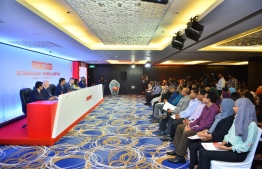 The Extraordinary General Meeting (EGM) held by Ooredoo Maldives. PHOTO: OOREDOO MALDIVES