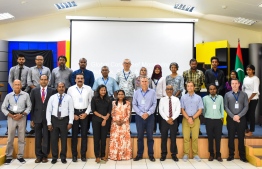 Participants at the Global Coral Reef Monitoring Network South Asia Sea Regional Workshop. PHOTO: MALDIVES MARINE RESEARCH INSTITUTE