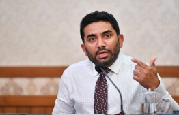 Minister of Health Abdulla Ameen, PHOTO: NISHAN ALI/ MIHAARU