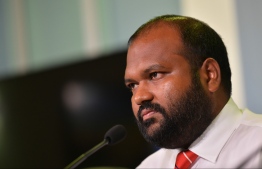 Minister of Tourism Ali Waheed. Police launched a probe into the recently leaked audio clips that depict the minister speaking of an ongoing act of corruption with State Minister Assad Ali. PHOTO: HUSSAIN WAHEED/ MIHAARU