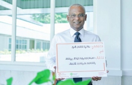 President Ibrahim Mohamed Solih urges public to lead a healthy lifestyle to reduce risk of cancer. Photo: Cancer Society of Maldives
