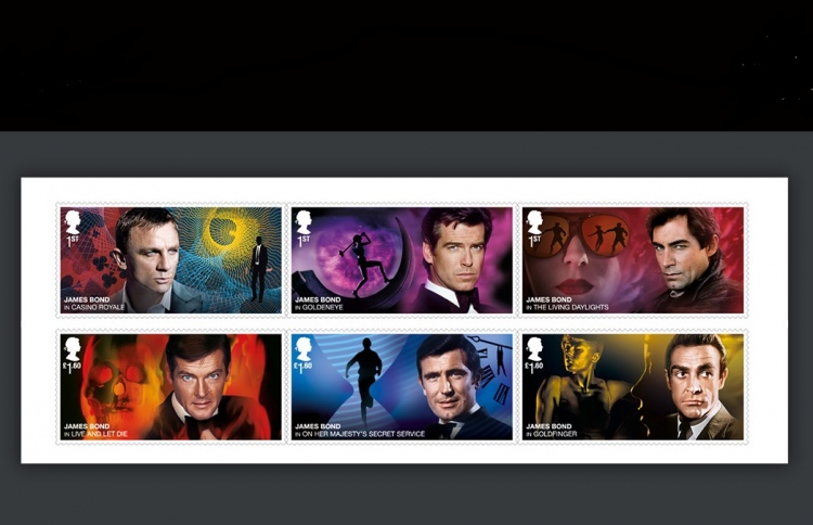 25 ވަނަ ފިލްމާ ދިމާކޮށް ބޮންޑުގެ ސްޓޭމްޕްތަކެއް