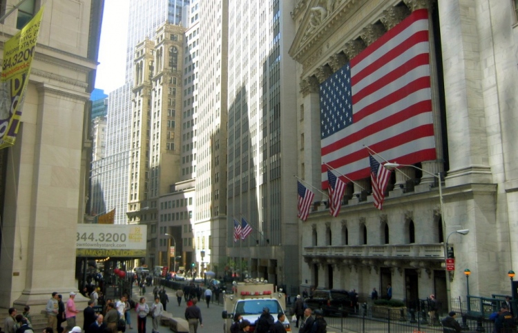 wall street is an eight-block-long street in the financial