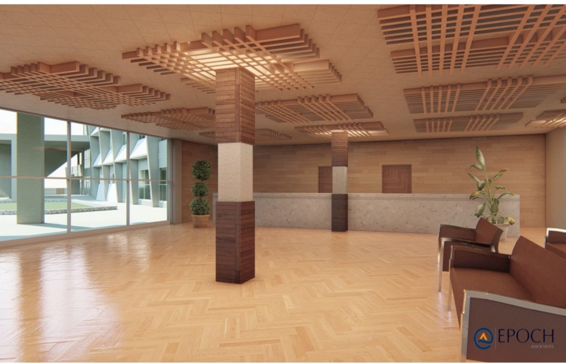 ހއ. ދިއްދޫގައި ސަރުކާރުން އިމާރާތްކުރާ އާ ހޮސްޕިޓަލްގެ ލޮބީ އޭރިއާގެ ކުރެހުމެއް: ދިއްދޫގެ އާ ހޮސްޕިޓަލް އިމާރާތް ކުރަނީ އެ ރަށުގައި އަލަށް ހިއްކައި، މީހުން އާބާދުކުރާ ސަރަހައްދުގައި.