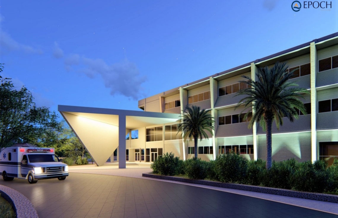 ހއ. ދިއްދޫގައި ސަރުކާރުން އިމާރާތްކުރާ އާ ހޮސްޕިޓަލް ރޭގަނޑު ފެންނަ ގޮތުގެ ކުރެހުމެއް: ދިއްދޫގެ އާ ހޮސްޕިޓަލް އިމާރާތް ކުރަނީ އެ ރަށުގައި އަލަށް ހިއްކައި، މީހުން އާބާދުކުރާ ސަރަހައްދުގައި.