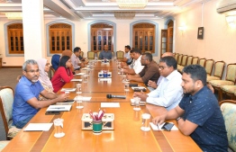 Following a cabinet discussion on Thursday, President Ibrahim Mohamed Solih shared a precautionary plan with the Civil Service Commission to combat the COVID-19 outbreak in the country. PHOTO: MIHAARU