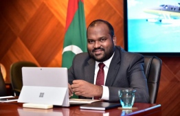 tourism minister ali waheed addressed the UNWTO's virtual meeting