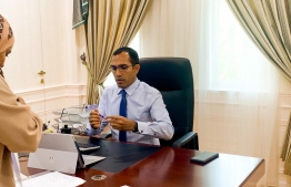 Minister of Communications, Science and Technology Mohamed Maleeh Jamal. PHOTO: MIHAARU