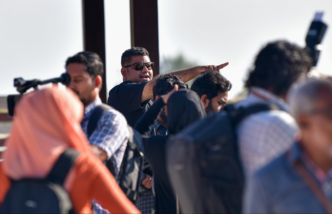 މާލެ- އޭޕްރިލް 2، 2020: ކޮވިޑް-19 އަށް ޕޮޒިޓިވްވާ މީހުންގެ ތެރެއިން ހައި ރިސްކު މީހުންނަށް ފަރުވާދިނުމަށް އަލުން މަރާމާތުކުރި، ފަރުކޮޅުފުށި އައިސޮލޭޝަން ފެސިލިޓީ މީޑިއާތަކަށް ދައްކާލަނީ --.ފޮޓޯ: ނިޝާން އަލީ/މިހާރު