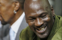 NBA basketball legend Michael Jordan. China's highest court ruled on Thursday in favour of Jordan at the conclusion of a long-running trademark case. The former NBA star has been in dispute with a sportswear company based in southern China called Qiaodan Sports since 2012. PHOTO: AP