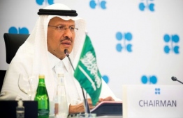 The Saudi energy minister, Prince Abdulaziz bin Salman Al-Saud, at the OPEC's virtual meeting. PHOTO: REUTERS