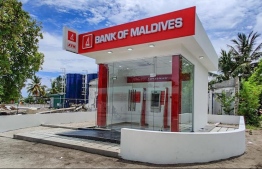 One of the two newly establisehd Self-Service ATMs in Gaafu Alifu Atoll. PHOTO: BANK OF MALDIVES