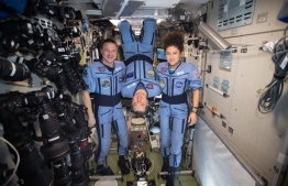 Astronauts Andrew Morgan, Jessica Meir and Oleg Skripochka touched down in central Kazakhstan at 0516 GMT on April 17, 2020, in the first returning mission since the World Health Organisation declared COVID-19 a global pandemic in March. PHOTO/NASA