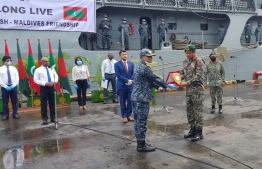 Ceremony held for the handover of aid supplies from Bangladesh to Maldives. Foreign Minister stated that Bangladeshi's will not be discriminated in the COVID-19 crisis. PHOTO: FOREIGN MINSTRY