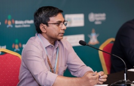 Dr Moosa Murad is another key face at NEOC's daily held press briefings. Among many important information and announcements, he also delivered the optimistic news that the first Maldivian to have tested positive for COVID-19 had recovered. PHOTO: NEOC / HPA