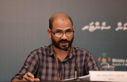 Dr Ibrahim Afzal, busts myths while disseminating key information to press and public, on the panel of the NEOC-hosted daily news briefing. PHOTO: NEOC / HPA