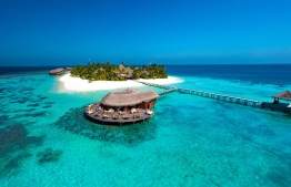 An aerial image of Mirihi Island Resort. PHOTO: MIRIHI ISLAND