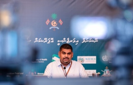 President's Office's Undersecretary for Communications, Mabrouq Abdul Azeez speaking at the daily press briefings held by the National Emergency Operations Centre (NEOC) regarding government's COVID-19 response. PHOTO: NEOC