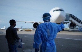(FILE) MACL employees directing passengers in PPE, in May 2020: MACL have started recruiting employees to ensure smooth service is provided to their passengers -- Photo: MACL