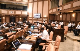 Parliament members participating with social distancing measures in place. PHOTO: PARLIAMENT SECRETRIAT