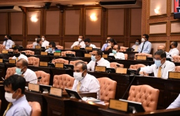 A photograph taken during the parliamentary sitting held in the early hours of June 2, 2020. PHOTO/PARLIAMENT