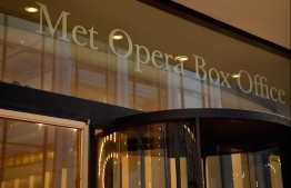 (FILES) This file photo shows a view of the Metropolitan Opera's box office at Lincoln Center for the Performing Arts on October 5, 2018 in New York City. - The Metropolitan Opera canceled its fall 2020 performances on June 1 and postponed several new productions to future seasons as the coronavirus continues to wreak havoc with New York's cultural life. (Photo by Angela Weiss / AFP)