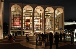 (FILES) This file photo shows a view of the Metropolitan Opera at Lincoln Center for the Performing Arts on October 5, 2018 in New York City. - The Metropolitan Opera canceled its fall 2020 performances on June 1 and postponed several new productions to future seasons as the coronavirus continues to wreak havoc with New York's cultural life. (Photo by Angela Weiss / AFP)