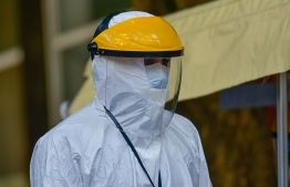Health worker in protective gear. PHOTO: MIHAARU