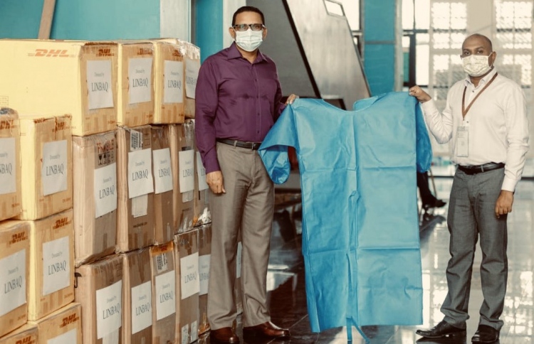 ލިންބާގްގެ ވެރިޔާ 1،000 ޕީޕީއީ ކިޓު ހަދިޔާކޮށްފި