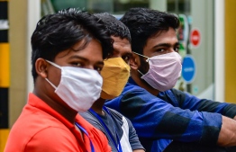 People wear face masks as a precaution against COVID-19 as Maldives enters the new normal. PHOTO/MIHAARU