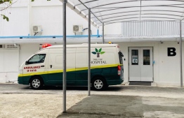 A picture outside the Hulhumale Medical Facility, where the 25th patient to succumb to COVID-19 in Maldives had passed away. PHOTO: INDIRA GANDHI MEMORIAL HOSPITAL