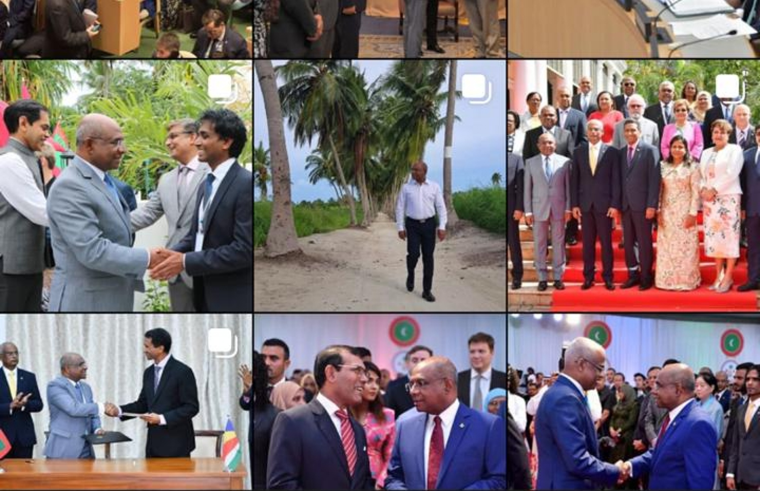 ފޮރިން މިނިސްޓްރީގެ އިންސްޓަގްރާމް އެކައުންޓް: އެކަމަކު އަމީންގެ ފޮޓޯތަކާއި ޝާހިދުގެ ފޮޓޯތައް ތަފާތު