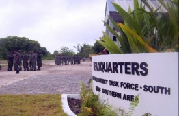 The Maldives National Defence Force Southern Command. PHOTO: MALDIVES NATIONAL DEFENCE FORCE / MIHAARU FILES