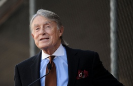 This file photo taken on December 9, 2008 shows director Joel Schumacher at the Kiefer Sutherland's Walk of Fame ceremony held at 7024 Hollywood blvd. in Los Angeles. - Joel Schumacher, the director of two flamboyant "Batman" films and cult teen classic "The Lost Boys," has died of cancer aged 80. (Photo by Chris DELMAS / AFP)