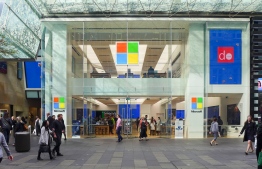 One of Microsoft's stores. The company will shut down all of its outlets and move its operations online, keeping just four locations and transferring them to "experience centres". PHOTO: MIHAARU FILES
