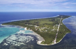 An aerial view of Kalaidhoo, Laamu Atoll. PHOTO: HASSAN FAIZ