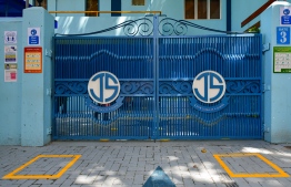 (FILE) Photo of Jamaluddin School gates on June 30, 2020: Criminal Court ordered the Maldivian man arrested for attempted violence on school grounds to be detained for 15 days -- Photo: Ahmed Awshan Ilyas / Mihaaru