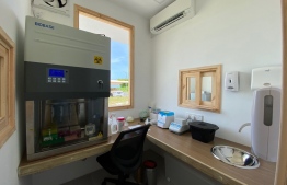 The PCR laboratory at Maafaru International Airport. PHOTO: ADK TRADING AND SHIPPING