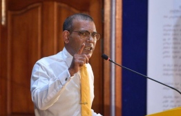 Speaker of Parliament Mohamed Nasheed. He asserted that Maldives will continue to maintain its freedom. PHOTO: MIHAARU FILES