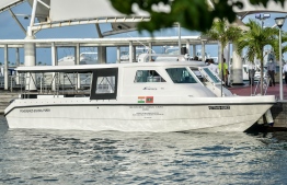 The vessel to be used in the student ferry service between Fehendhoo and Goidhoo in Baa Atoll. PHOTO: MINISTRY OF FOREIGN AFFAIRS